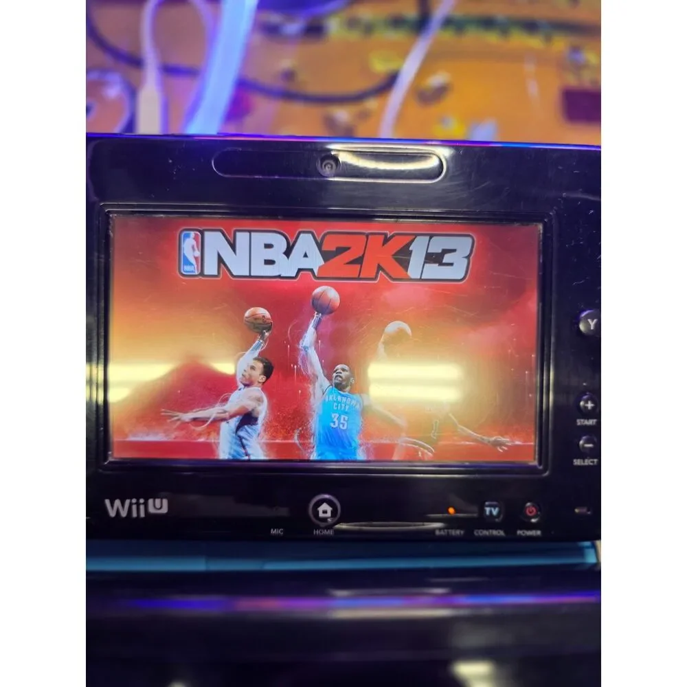 Nintendo Wii U 32GB Black Deluxe Console Bundle w/ GamePad, 5 Games, Cords